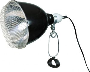 Trixie Lampa z klamrą zaciskową czarna z siatką ochronną 21cm 250W 1