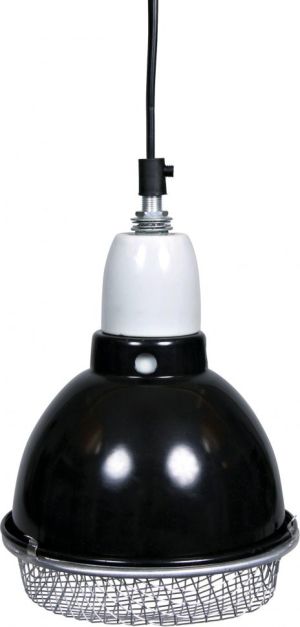 Trixie Lampa z klamrą zaciskową czarna z siatką ochronną 14cm 100W 2