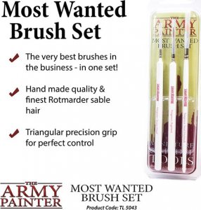 Army Painter Zestaw pędzli z naturalnego włosia Most Wanted Brush Set 1