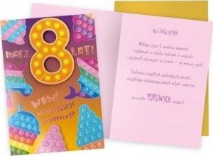 KUKARTKA Karnet Urodziny 8 pop it 1