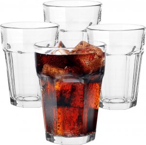 Trend Glass Szklanki wysokie XL do wody napojów komplet 4x370 ml szklanka 1