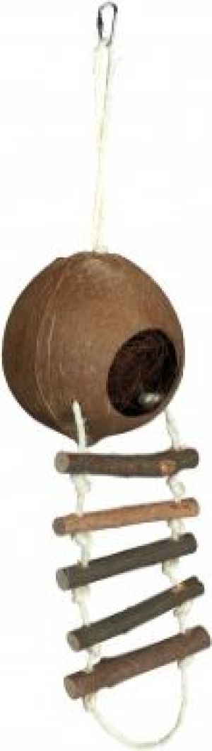 Trixie Domek z kokosu z drabinką, śr. 13 cm 1