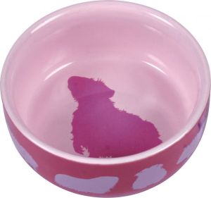 Trixie Miska ceramiczna dla świnki morskiej z motywem świnki morskiej - 250ml 11cm 2