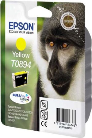 Tusz Epson oryginalny tusz z ochroną T0894, żółty (C13T08944021) 1
