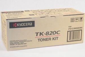 Toner Kyocera TK-820C Toner Kitcyan - 1T02HPCEU0 1