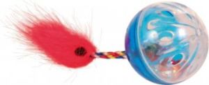 Trixie PIŁKA GRZECHOCZĄCA Z PIÓRKIEM 2szt. 2