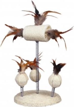 Trixie Zabawka dla kota z piórkami na sprężynie, 15x30 cm 1