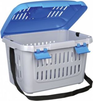 Trixie Transporter Midi-Capri , 44 × 33 × 32 cm,niebiesko/srebrny 2