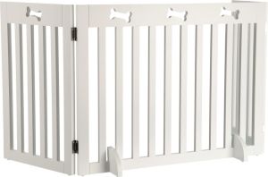 Trixie Barierka drewniana 3-częściowa 82–124×61 cm biała 2