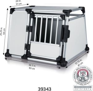 Trixie Skrzynia transportowa z aluminium 93x65x81 cm 2