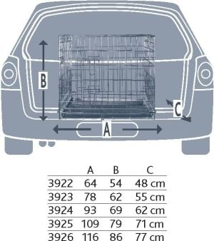 Trixie KLATKA DO TRANSPORTU 109 × 79 × 71 cm 2