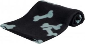 Trixie KOC 100x70cm CZARNY W SZARE KOŚCI 2