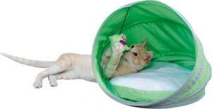 Trixie Legowisko zamknięte Neva - Zielono-białe 38 × 40 cm 2