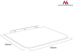 Maclean Półka pod DVD pojedyncza do 10kg (MC-738) 5