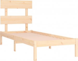 vidaXL vidaXL Rama łóżka, lite drewno, 90x190 cm, pojedyncza 4