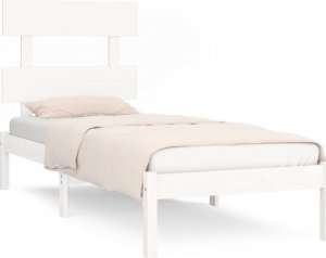 vidaXL vidaXL Rama łóżka, biała, lite drewno, 90x200 cm 2