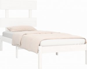 vidaXL vidaXL Rama łóżka, biała, lite drewno, 100 x 200 cm 3