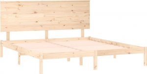 vidaXL vidaXL Rama łóżka, lite drewno sosnowe, 200x200 cm 4