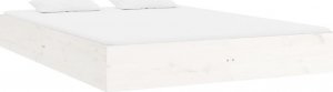 vidaXL Rama łóżka, biała, lite drewno, 180x200 cm, Super King 3