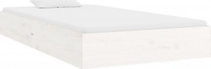 vidaXL Rama łóżka, biała, lite drewno, 100 x 200 cm 3