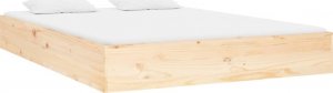 vidaXL Rama łóżka, lite drewno, 135x190 cm, podwójna 3