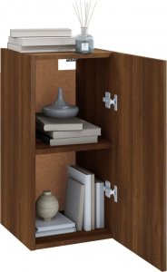 vidaXL vidaXL Szafki pod telewizor, 2 szt., brązowy dąb, 30,5x30x60 cm 9