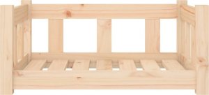 vidaXL vidaXL Legowisko dla psa, 65,5x50,5x28 cm, lite drewno sosnowe 4