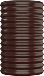 vidaXL vidaXL Donica ogrodowa z malowanej proszkowo stali, 152x40x68 cm, brąz 4