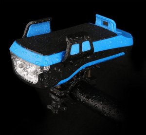 Gold Start 4w1 uchwyt do telefonu, latarka, powerbank, klakson, Kolor: Niebieski 2