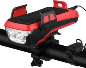 Gold Start 4w1 uchwyt do telefonu, latarka, powerbank, klakson, Kolor: Niebieski 4