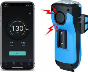 Gold Start 4w1 uchwyt do telefonu, latarka, powerbank, klakson, Kolor: Niebieski 5