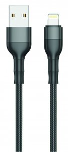 Kabel USB 2GO USB-A - Lightning 1 m Czarny (797305) 1