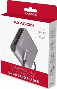 Czytnik Axagon Czytnik kart SUPERSPEED CRE-S3C, USB-C 3.2 Gen 1 9