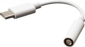 Adapter USB Akasa AKASA adaptér USB Type-C na 3.5 mm headphone jack adapter, 10cm, bílá 1