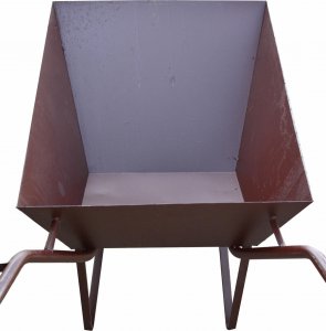 AWTools Taczka budowlana 110L/2,0mm brązowa 3