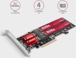 Kontroler Axagon PCI-Express PCEM2-ND 2