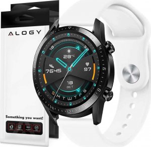 Alogy Alogy Gumowy Uniwersalny pasek sportowy soft band do smartwatcha 20mm Beżowy uniwersalny 1