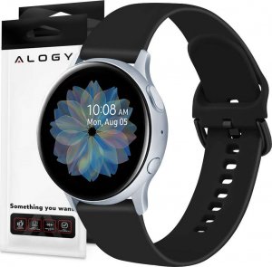 Alogy Alogy Gumowy Uniwersalny pasek sportowy soft band do smartwatcha 20mm Beżowy uniwersalny 1