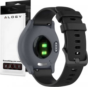 Alogy Alogy Gumowy Uniwersalny pasek sportowy soft band do smartwatcha 20mm Beżowy uniwersalny 1