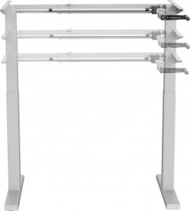Ergo Office Biurko ręczna regulacja wys. Ergo Office, max 70 kg, max wys 130cm, bez blatu do pracy stojąco siedzącej, białe, ER-402 W 3