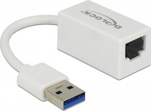 Karta sieciowa Delock DELOCK Adapter SuperSpeed USB-A St > Gigabit LAN komp. Weiß 1