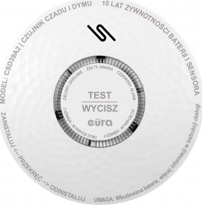 Eura Czujnik czadu i dymu EURA CSD-39A2 1