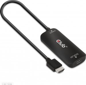 Adapter USB Club 3D Club3D Adaptér HDMI + Micro USB na USB-C 4K120Hz/8K30Hz, Active Adapter M/F 1