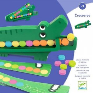 Djeco Djeco - edukacyjna gra drewniana - krokodyl 1