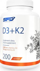 SFD D3 + K2, 200 tabletek - Długi termin ważności! 1