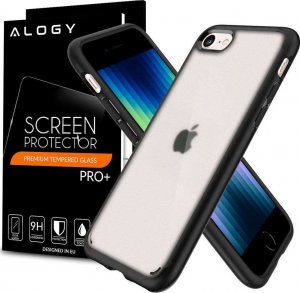 Spigen Etui obudowa case Spigen Ultra Hybrid do Apple iPhone 7/ 8/ SE 2020/ 2022 Frost Black + Szkło 1