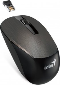 Mysz Genius Genius Mysz NX-7015, 1600DPI, 2.4 [GHz], optyczna, 3kl., bezprzewodowa, czekoladowy, 1 szt AA, Blue-eye sensor 1