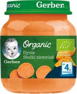 Gerber Gerber Organic Obiadek dynia słodki ziemniak po 4 miesiącu 125 g 1