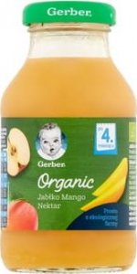 Gerber Gerber Organic Nektar jabłko mango po 4 miesiącu 200 ml 1