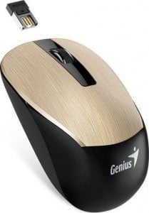 Mysz Genius Genius Mysz NX-7015, 1600DPI, 2.4 [GHz], optyczna, 3kl., bezprzewodowa USB, złota, AA 1